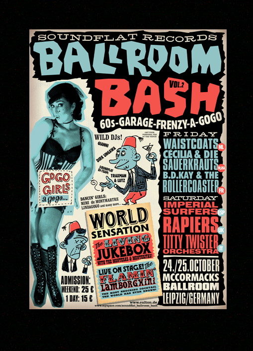 Bee Dee Kay and The Roller Coasters (F) 2. Soundflat Ballroom Bash - McCormacks Ballroom, Leipzig 24. Oktober 2008 (41).JPG